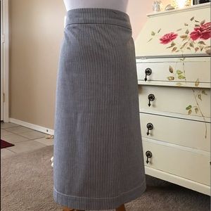 Talbots blue and white striped skirt. Size 18W